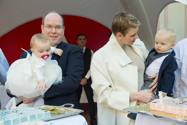 Princess Charlene and babies
