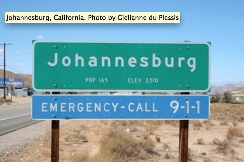 johannesburg- california