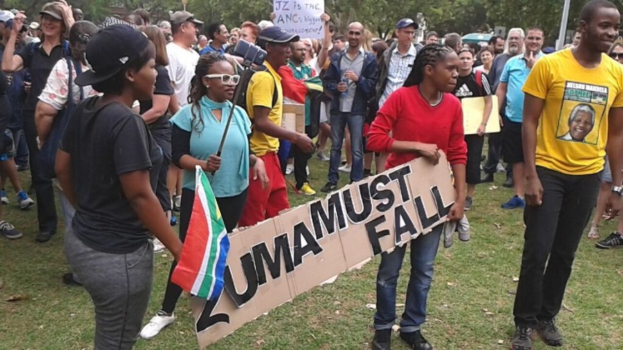 #ZumaMustFall march in Pretoria. Photo: Leonie B-T