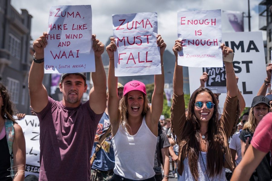 ZumaMustFall march in Cape Town