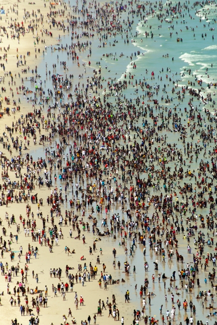 Muizenberg Beach New Year 2016