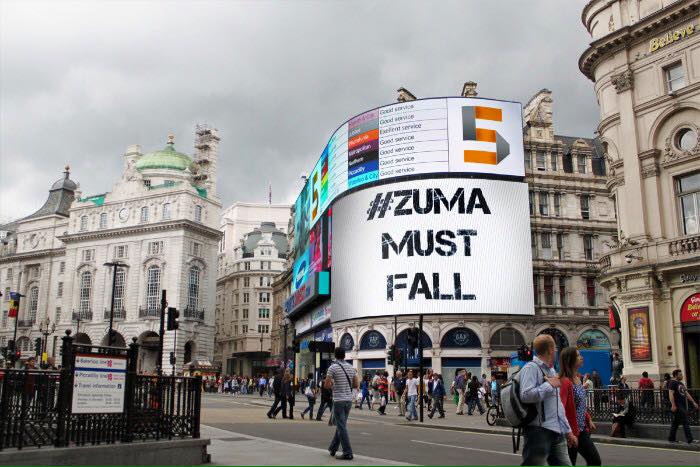 ZumaMustFall in London