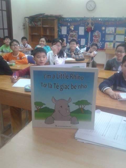 Rhino book for Vietnamese school children