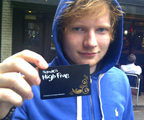 Ed Sheeran - Nandos card