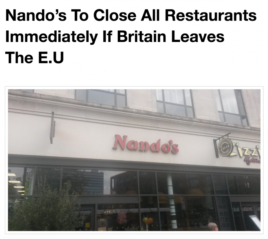Nandos rumoured to leave UK