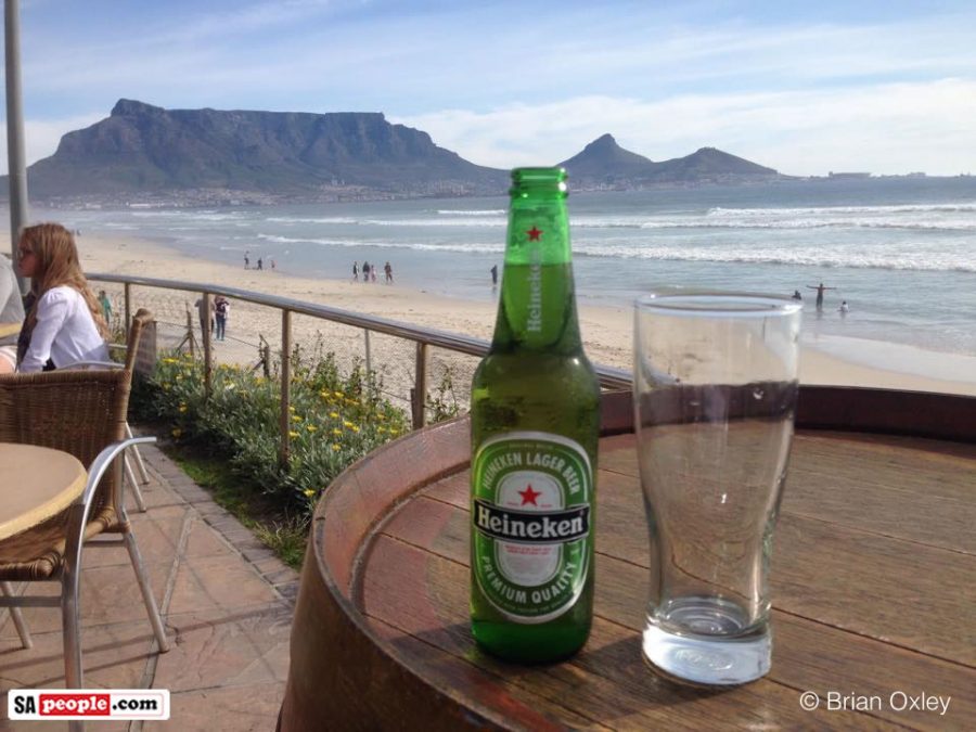 Table Mountain and Heineken beer