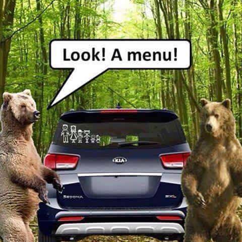 Bears Menu joke
