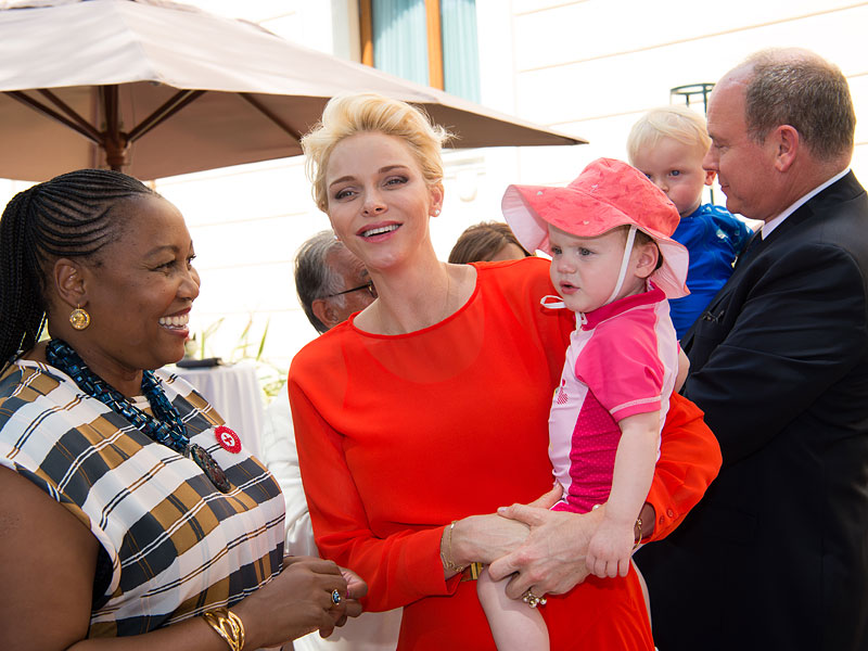 Monaco's royal twins, Prince Jacques and Princess Gabriella, and their parents Prince Albert and Princess Charlene PHOTOS BY GAETAN LUCI, COURTESY OF PRINCE'S PALACE OF MONACO