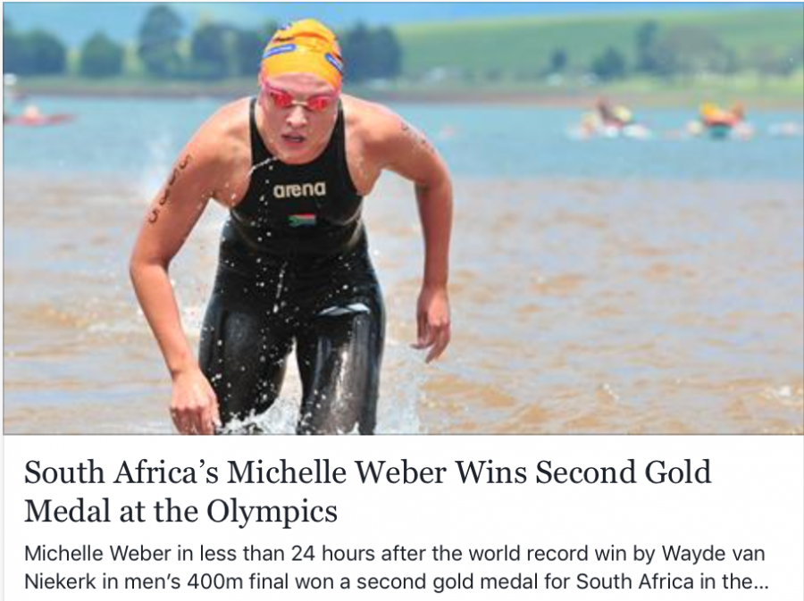 Fake article. Michelle Weber actually came 18th.