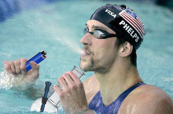 One of the first memes after Phelps' win. Supplied by Alex Belush.