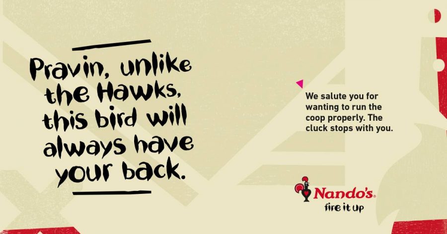 Nandos pravin advert