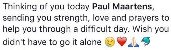 Leigh-Anne's message earlier in the day...