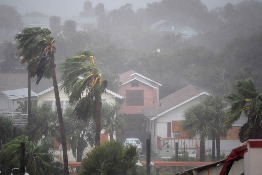 Rain batters homes as the eye of Hurricane Matthew passes Daytona Beach, Florida, U.S. October 7, 2016. REUTERS/Phelan Ebenhack/File Photo
