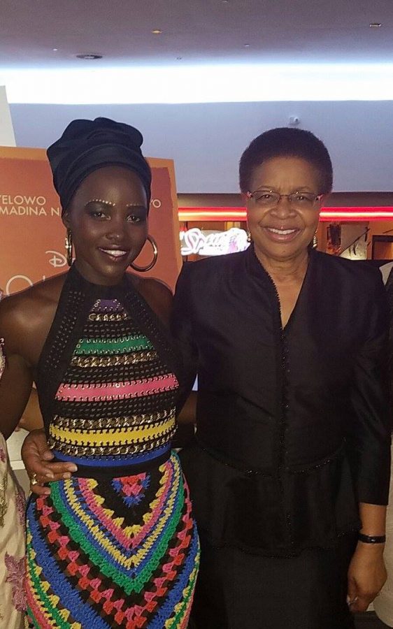 Lupita in Joburg this week. Source: FB/Lupita Nyong'o - "With the former First Lady of South Africa, Graça Machel."