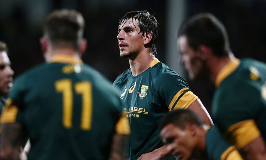 CHRISTCHURCH, NEW ZEALAND - SEPTEMBER 17: Eben Etzebeth of South Africa looks on during the Rugby Championship match between the New Zealand All Blacks and the South Africa Springboks at AMI Stadium on September 17, 2016 in Christchurch, New Zealand.  (Photo by Anthony Au-Yeung/Getty Images)