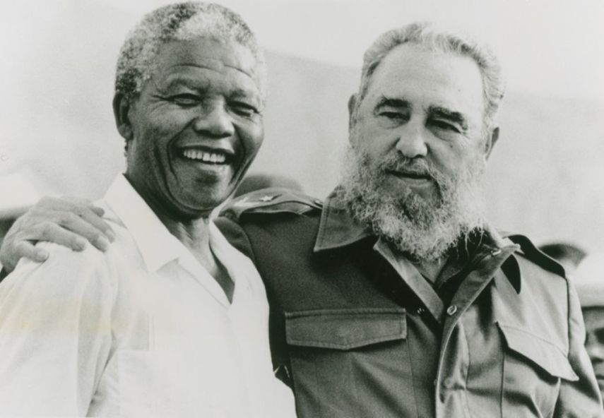 Nelson Mandela and Fidel Castro, 26 July 1991. Matanzas, Cuba © Libiria Noval