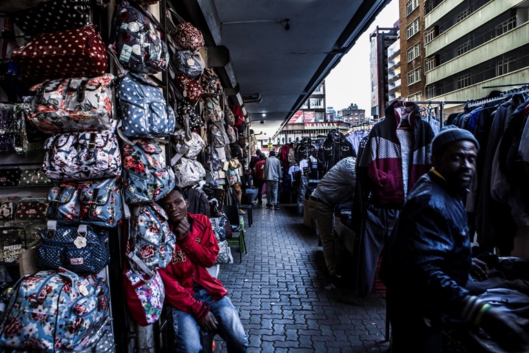 Hawkers and traders in Johannesburg