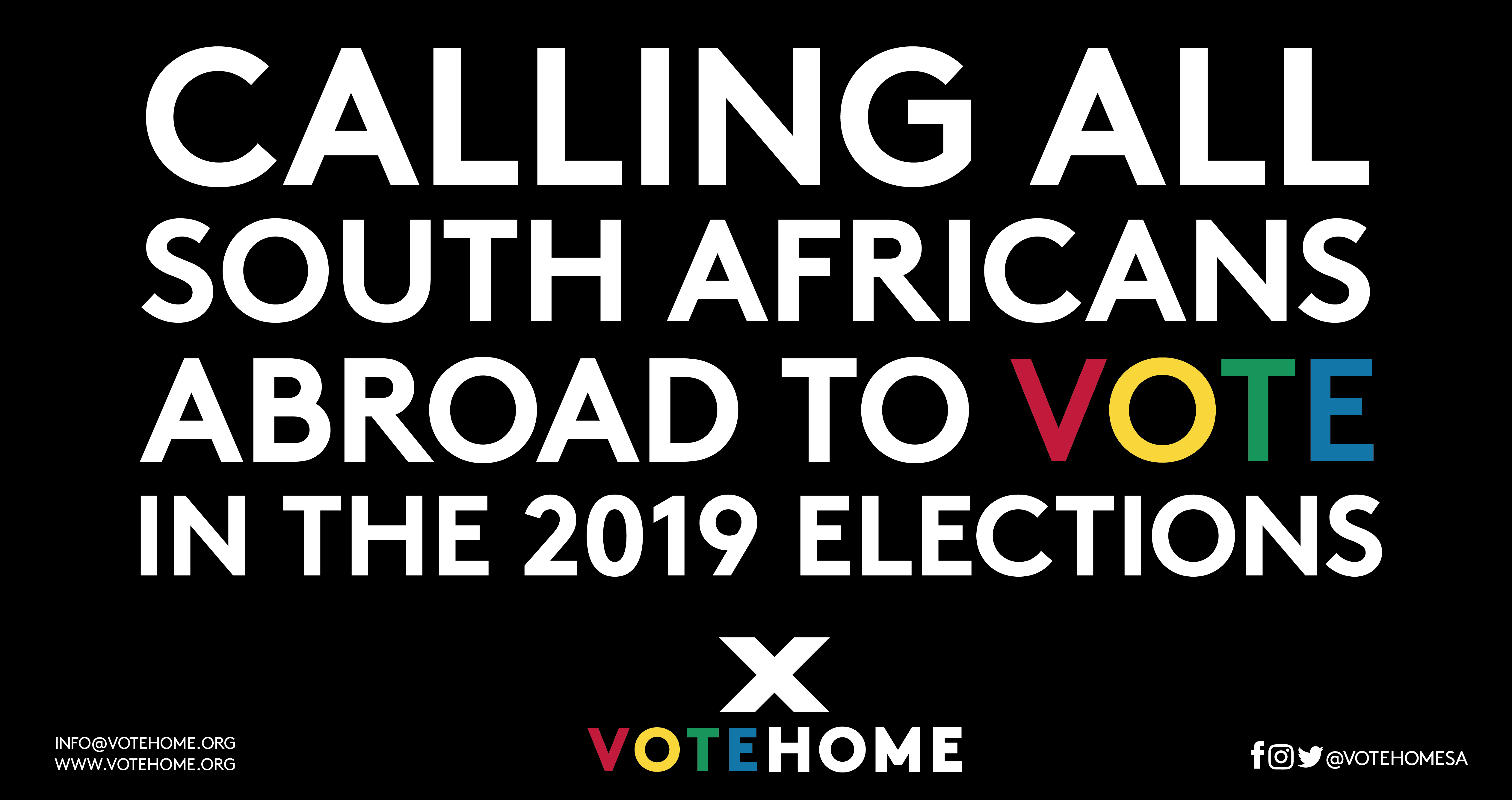 Calling All South Africans Abroad to vote