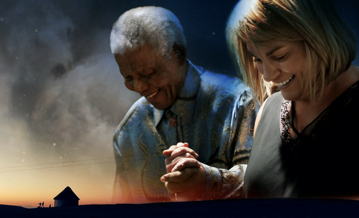 Nelson Mandela and Zelda la Grange. Photo supplied.