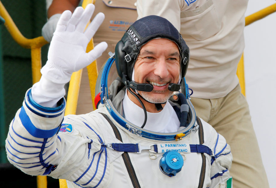Italian astronaut Luca Parmitano, crew member of the mission to the International Space Station (ISS)