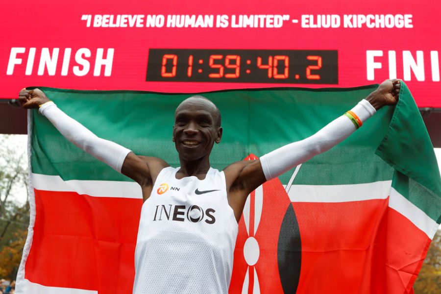 Kenyan Eliud Kipchoge runs marathon in under 2 hours
