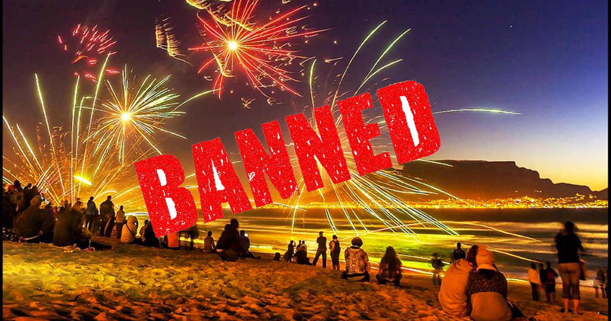 fireworks banned in cape town south africa