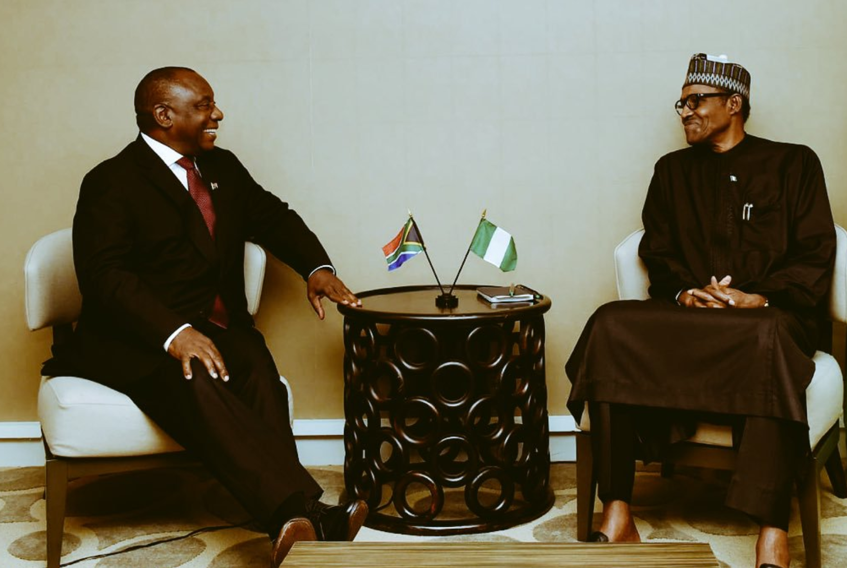 ramaphosa buhari meeting bilateral south africa nigeria