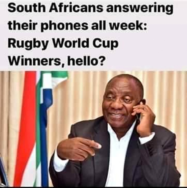 Springbok and Rugby World Cup 2019 Jokes and Memes SA People
