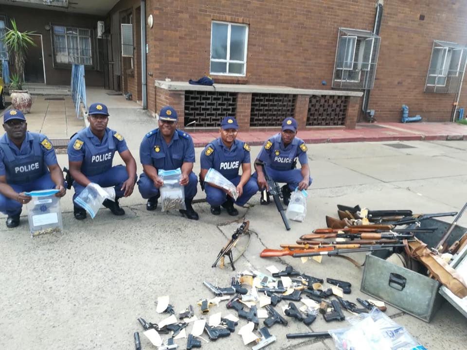 south african police uncover large arms cache