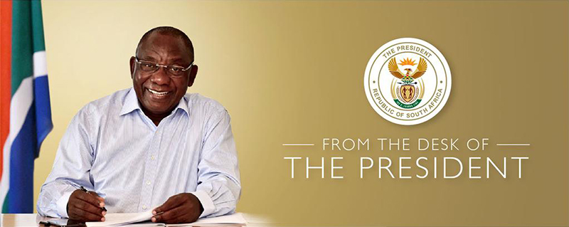 president rampahosa letter