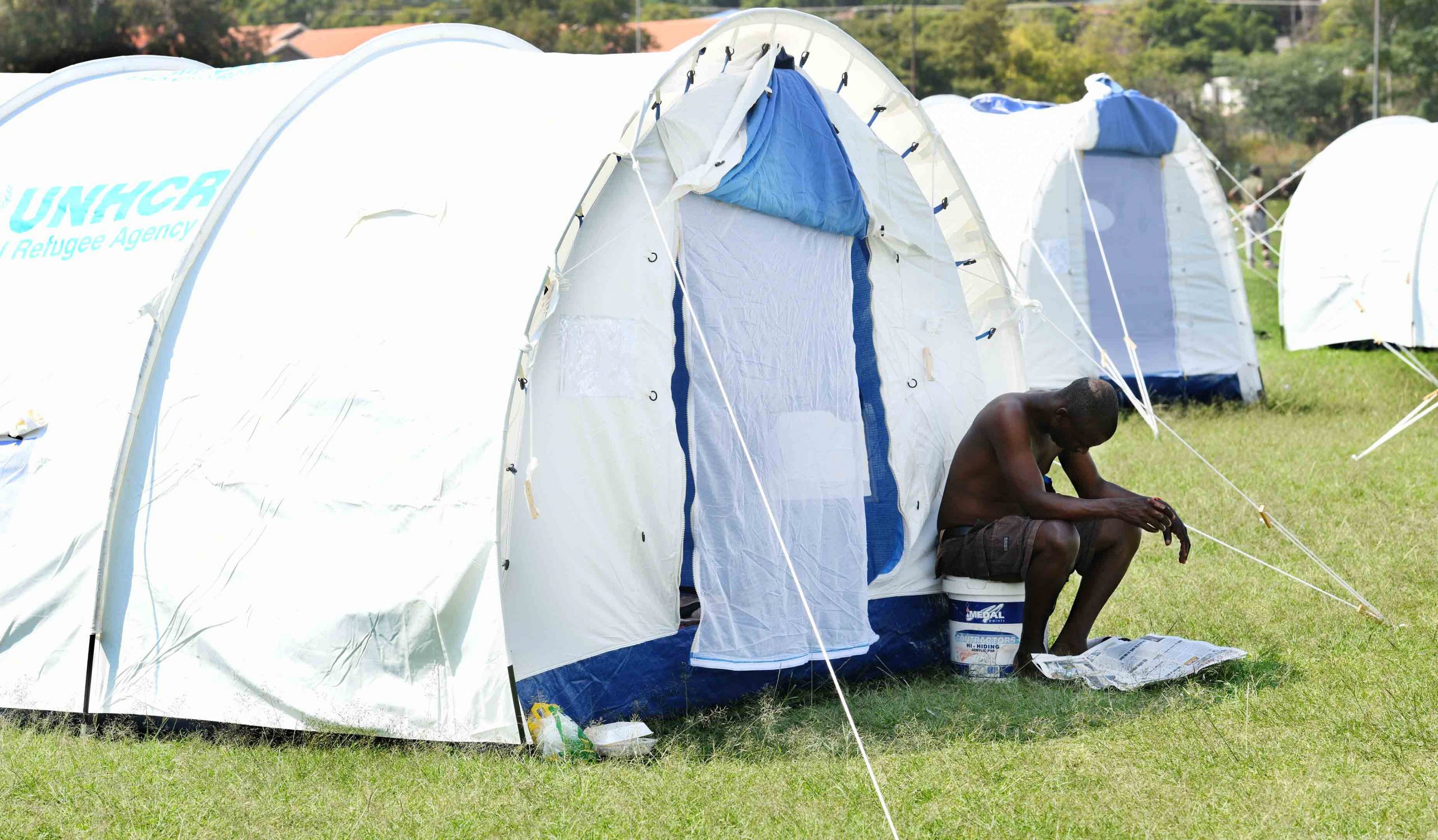 homeless tents gauteng