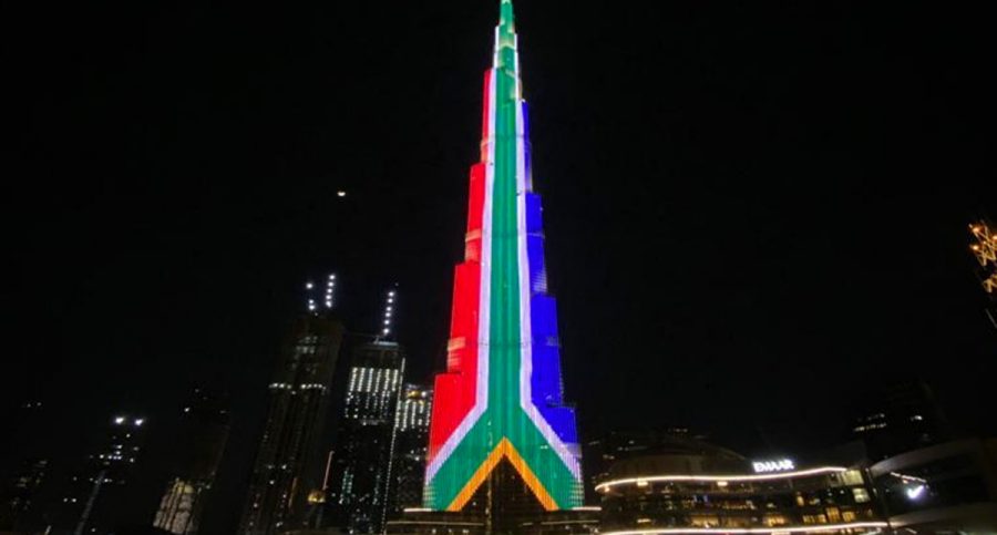 south-african-flag-tallest-building-world-dubai