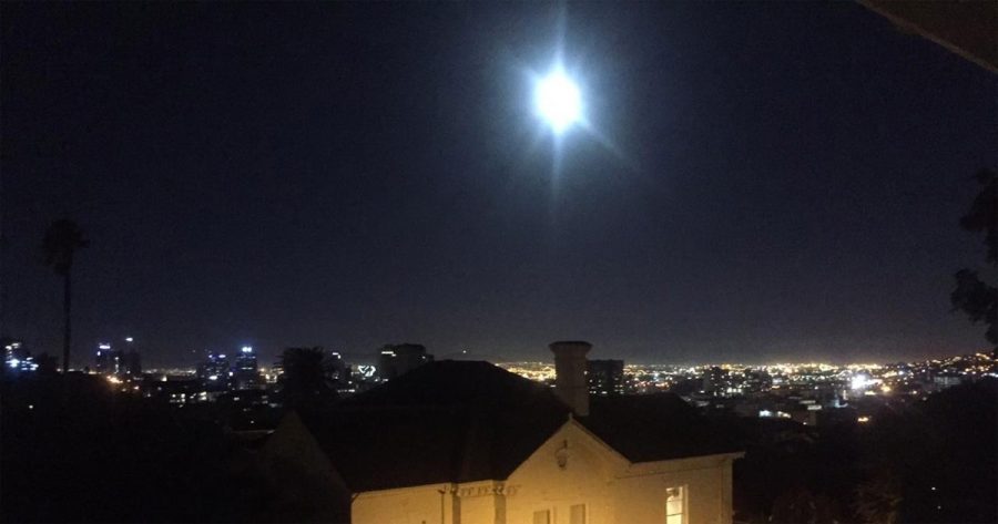 Supermoon shining brightly in Cape Town tonight