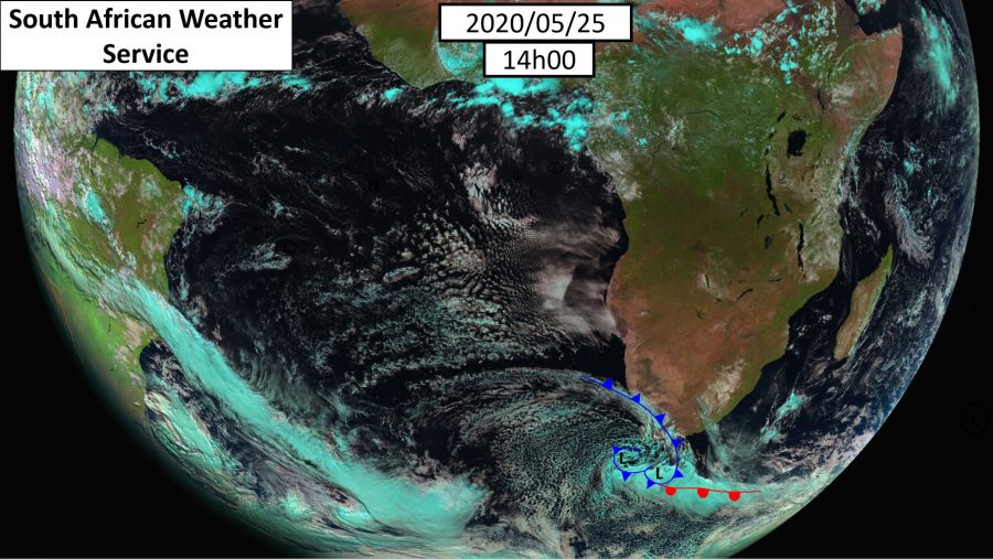 weather south africa map coldfront