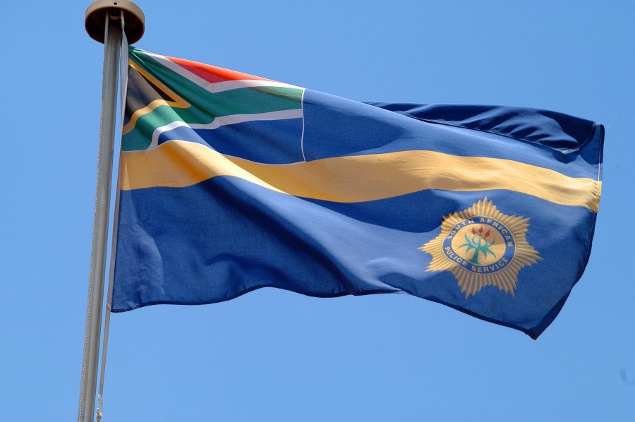 south african flag police