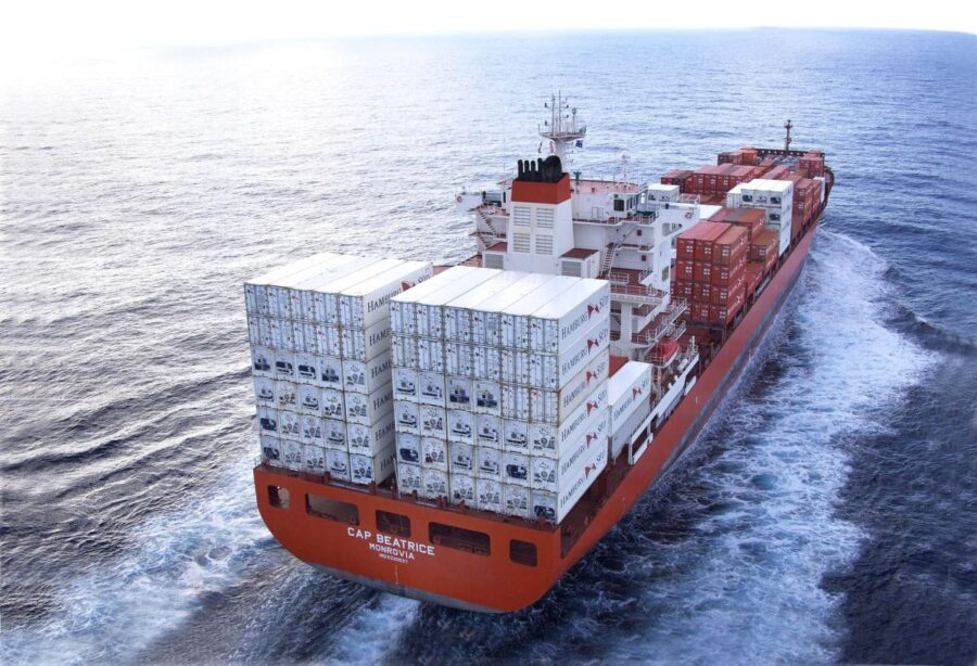 container ship wine south africa