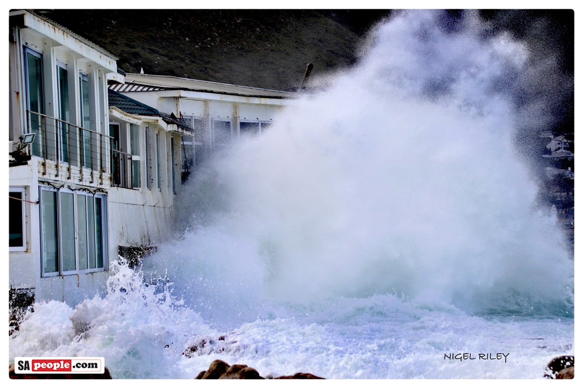 huge waves kalk bay harbour house restaurant