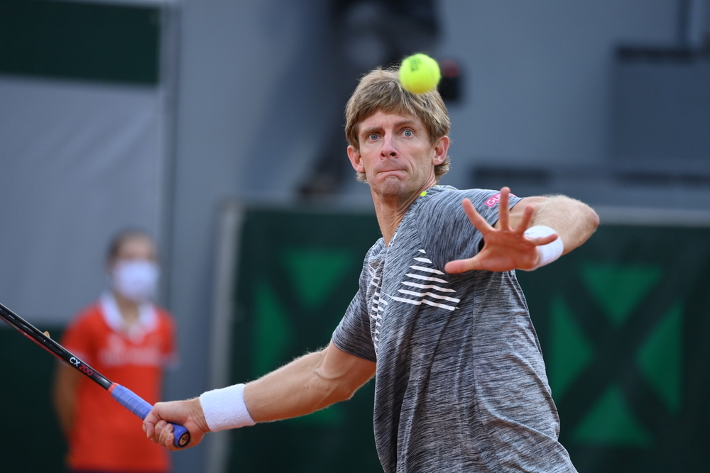 Kevin Anderson at the French Open earlier this week. Photo: Rolan Garros