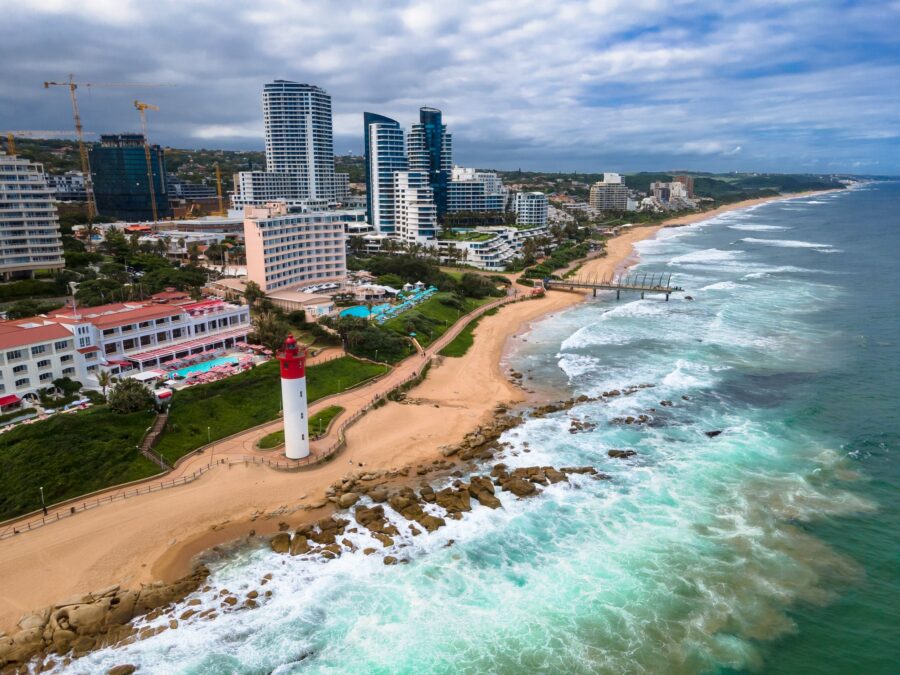 empty beach Umhlanga, Durban