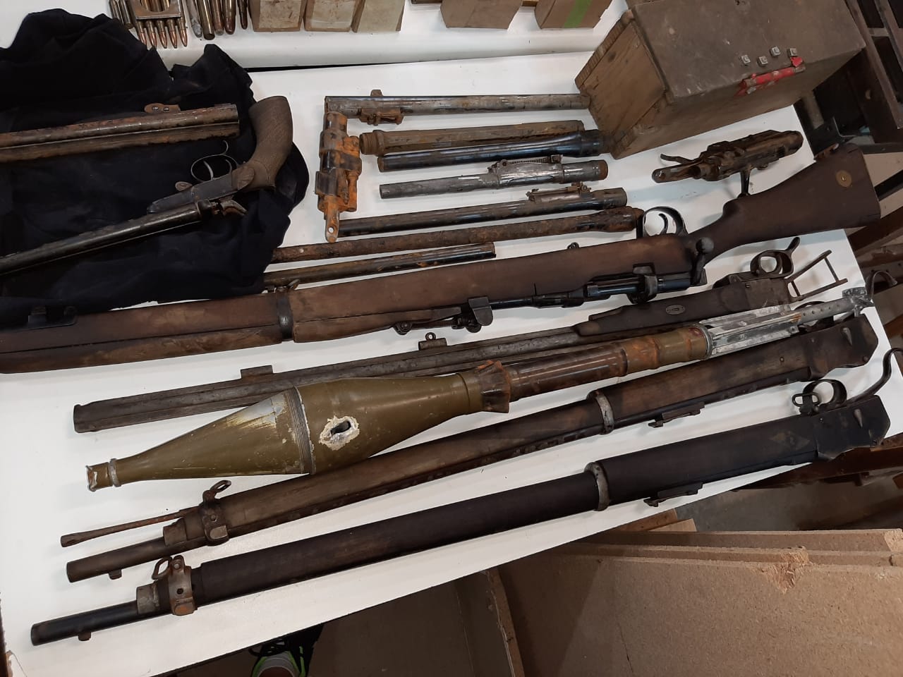 old firearms cache found south africa