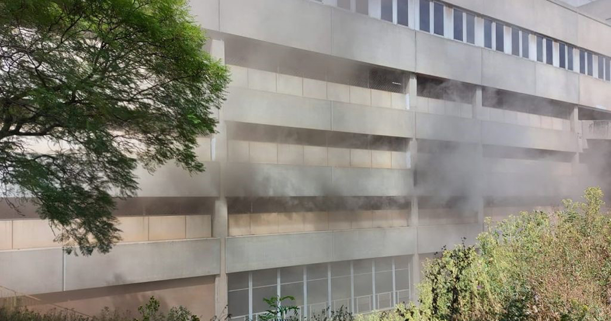 Fire at Charlotte Maxeke Johannesburg Hospital, South Africa