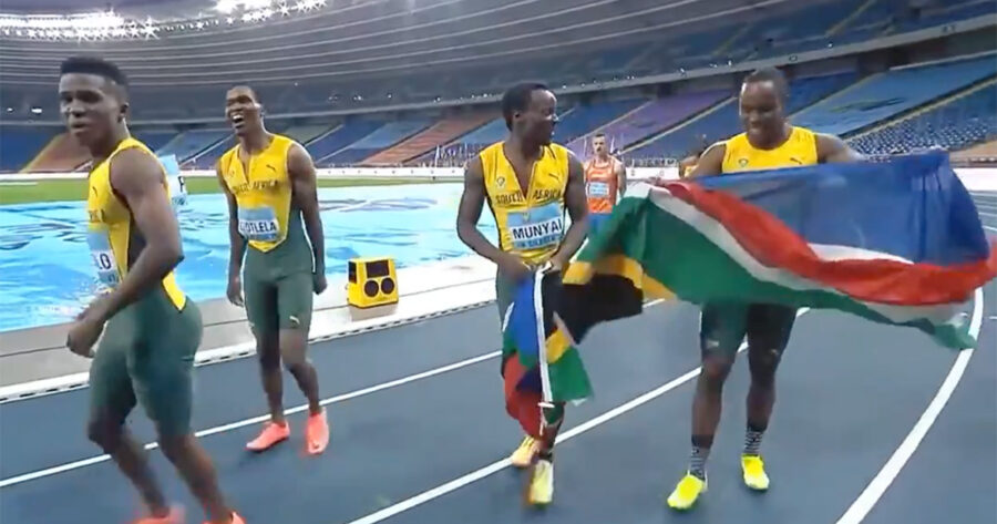 WATCH South Africa's Nail-Biting WIN at World Relay Championships