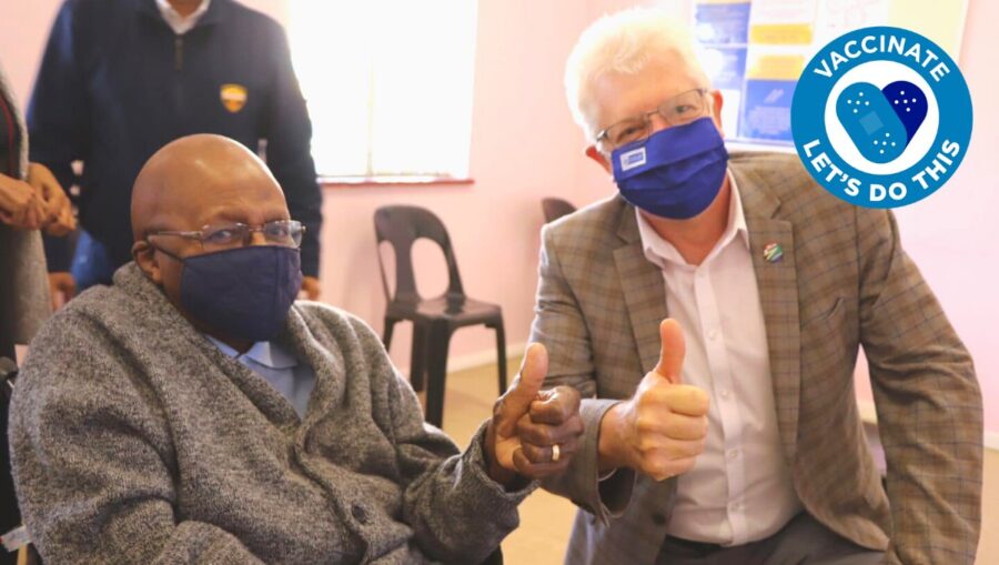Archbishop Desmond Tutu Gets Vaccinated
