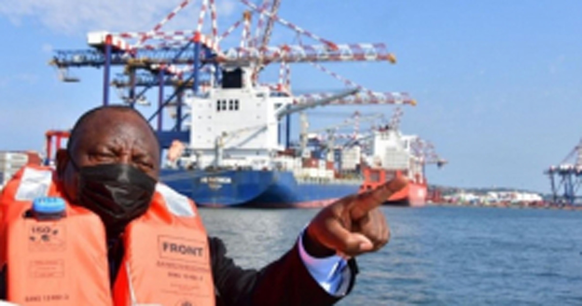 President Cyril Ramaphosa announced the establishment of the Transnet National Ports Authority