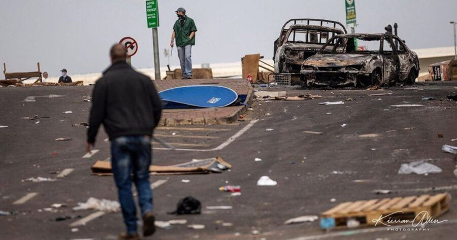 Durban-protests violent South Africa