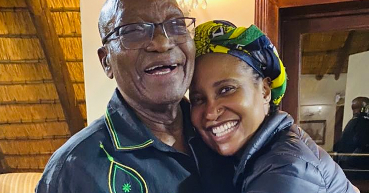 Jacob Zuma and daughter Dudu Zuma-Sambudla