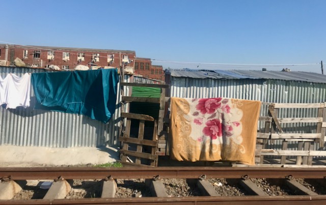 The Western Cape High Court has ordered that families living on PRASA land on the railway line in Langa be evicted and relocated. Photo: Tariro Washinyira