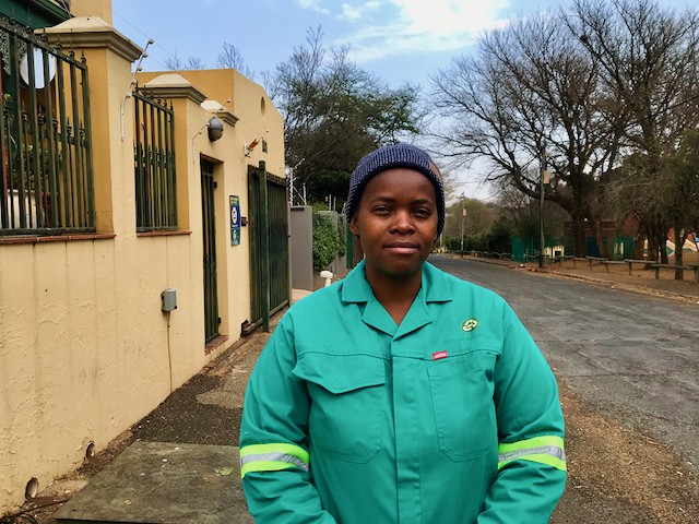 Paula Vilakazi is a reclaimer and administrator for the African Reclaimers Organisation. She has been a member of ARO for three years. Photo: Masego Mafata