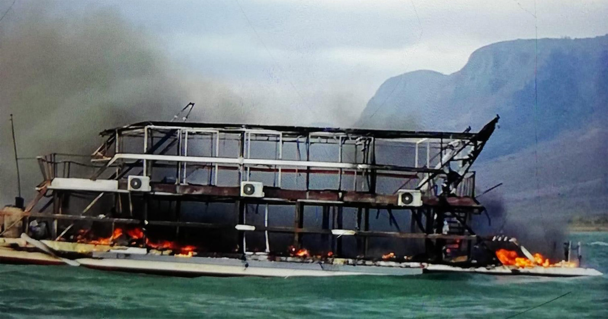 German Tourist's Sons Describe Anguish of Luxury Boat Fire Tragedy in KZN