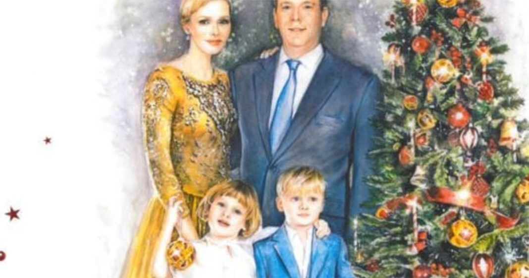 Princess Charlene Shares Poignant Illustrated Family Christmas Card